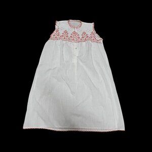 Vetterman Germany short vintage Sleeveless nightgown Ukranian Embroidered Medium